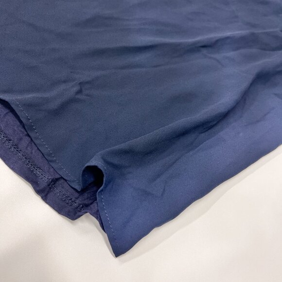 Papermoon Women's Plus 2X Bighton Quarter Zip Tank Top Sleeveless Blouse Navy Bl - Picture 2 of 9